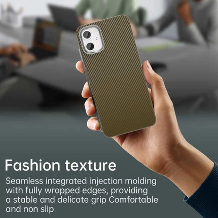 For Samsung Galaxy A06 Case Cell Phone Hybrid Back Cover Carbon Fiber Texture