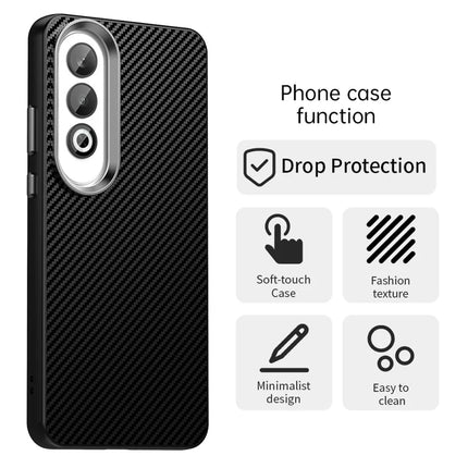 For Oppo K12 / OnePlus Nord CE4 5G Case Cell Phone Hybrid Back Cover Carbon Fiber Texture