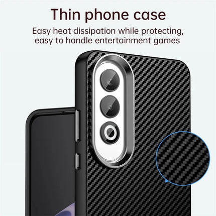 For Oppo K12 / OnePlus Nord CE4 5G Case Cell Phone Hybrid Back Cover Carbon Fiber Texture