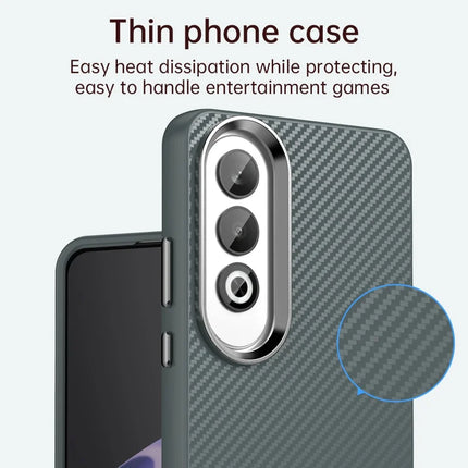 For Oppo K12 / OnePlus Nord CE4 5G Case Cell Phone Hybrid Back Cover Carbon Fiber Texture