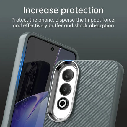 For Oppo K12 / OnePlus Nord CE4 5G Case Cell Phone Hybrid Back Cover Carbon Fiber Texture