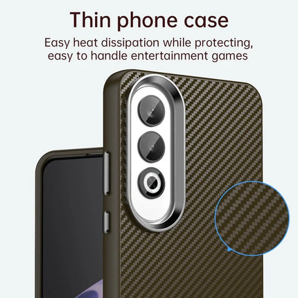 For Oppo K12 / OnePlus Nord CE4 5G Case Cell Phone Hybrid Back Cover Carbon Fiber Texture