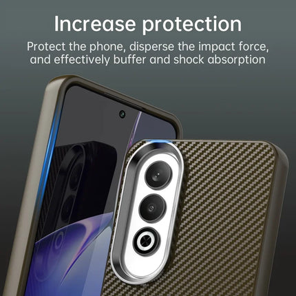 For Oppo K12 / OnePlus Nord CE4 5G Case Cell Phone Hybrid Back Cover Carbon Fiber Texture