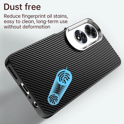For Oppo A60 4G Case Cell Phone Hybrid Back Cover Carbon Fiber Texture