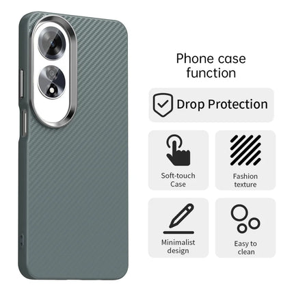 For Oppo A60 4G Case Cell Phone Hybrid Back Cover Carbon Fiber Texture