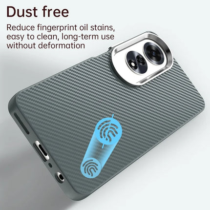 For Oppo A60 4G Case Cell Phone Hybrid Back Cover Carbon Fiber Texture