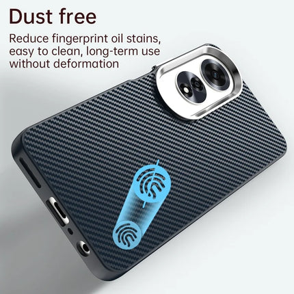 For Oppo A60 4G Case Cell Phone Hybrid Back Cover Carbon Fiber Texture