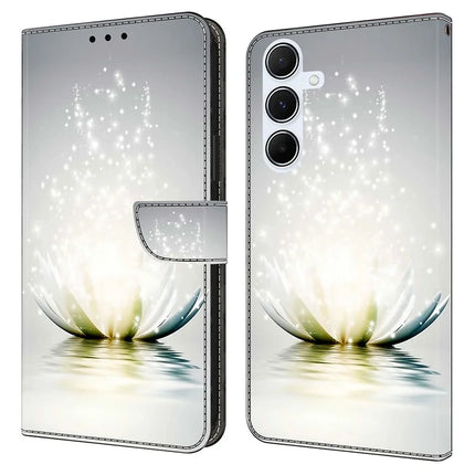 For Samsung Galaxy A16 5G  /  4G Case 3D Pattern PU Leather Wallet Phone Cover with Stand - Lotus