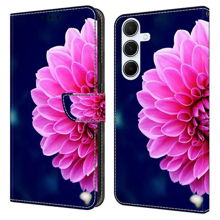 For Samsung Galaxy A16 5G  /  4G Case 3D Pattern PU Leather Wallet Phone Cover with Stand - Pink Flowers