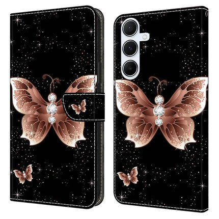 For Samsung Galaxy A16 5G  /  4G Case 3D Pattern PU Leather Wallet Phone Cover with Stand - Pink Diamond Butterfly