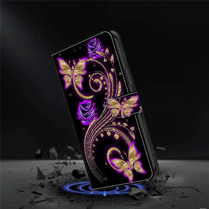 For Google Pixel 9a Case 3D Pattern PU Leather Wallet Phone Cover with Stand