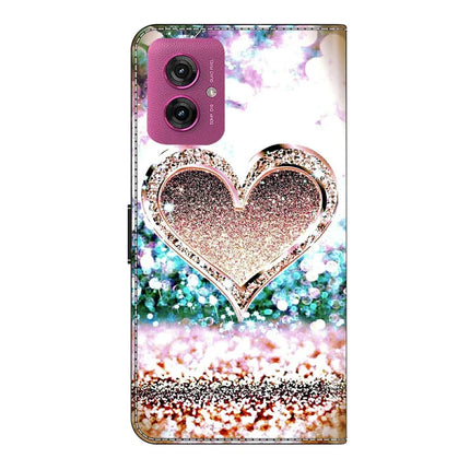 For Motorola Moto G55 5G Case 3D Pattern PU Leather Wallet Phone Cover with Stand