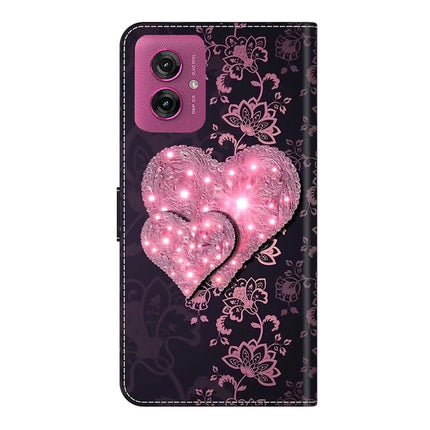 For Motorola Moto G55 5G Case 3D Pattern PU Leather Wallet Phone Cover with Stand