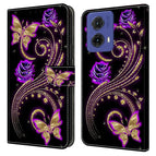 Purple Flowers  /  Butterflies