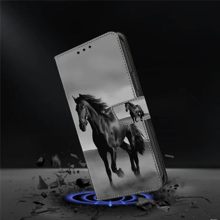 For Samsung Galaxy A16 5G  /  4G Case Magnetic Clasp 3D Pattern Leather Wallet Phone Cover