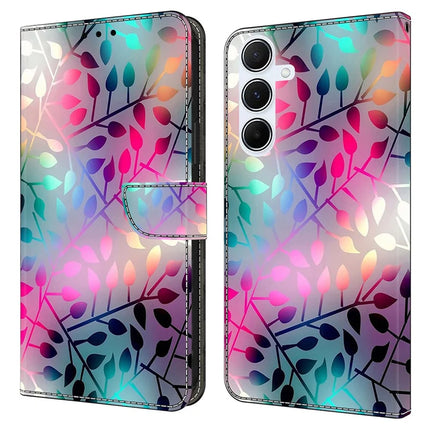 For Samsung Galaxy A16 5G  /  4G Case Magnetic Clasp 3D Pattern Leather Wallet Phone Cover - Maple Leaf