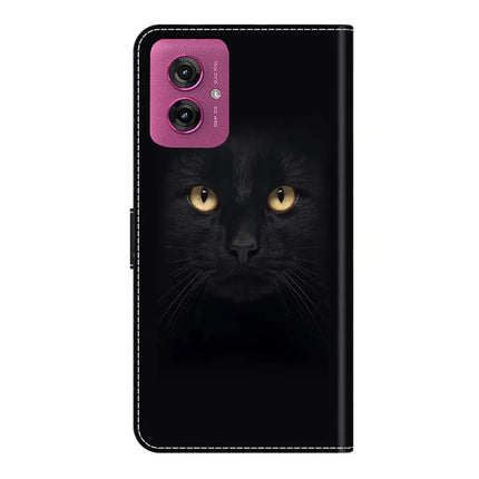 For Motorola Moto G55 5G Case Magnetic Clasp 3D Pattern Leather Wallet Phone Cover