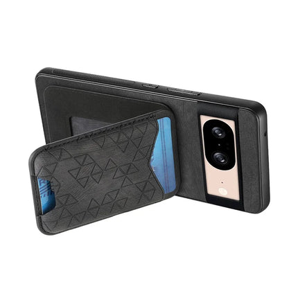 For Google Pixel 8 Case Imprinted Pattern Card Holder Kickstand Leather Back Cover