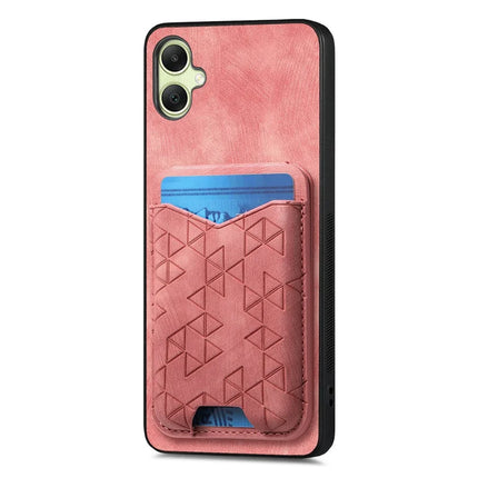 For Samsung Galaxy A05 4G Case Imprinted Pattern Card Holder Kickstand Leather Back Cover