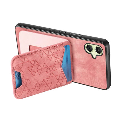 For Samsung Galaxy A05 4G Case Imprinted Pattern Card Holder Kickstand Leather Back Cover