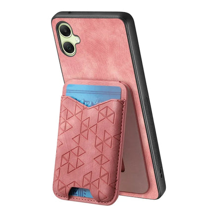 For Samsung Galaxy A05 4G Case Imprinted Pattern Card Holder Kickstand Leather Back Cover