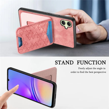 For Samsung Galaxy A05 4G Case Imprinted Pattern Card Holder Kickstand Leather Back Cover