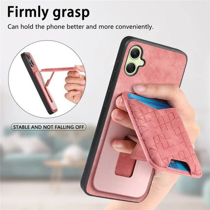 For Samsung Galaxy A05 4G Case Imprinted Pattern Card Holder Kickstand Leather Back Cover