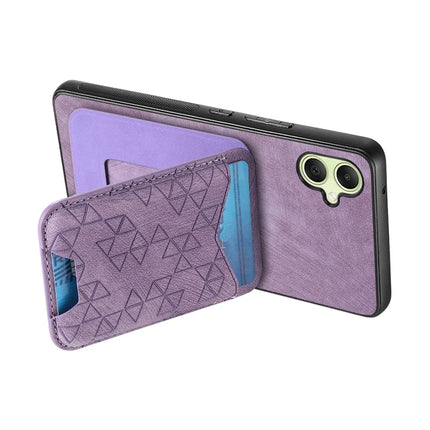 For Samsung Galaxy A05 4G Case Imprinted Pattern Card Holder Kickstand Leather Back Cover