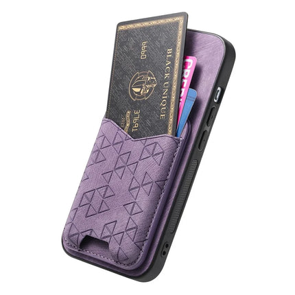 For Samsung Galaxy A05 4G Case Imprinted Pattern Card Holder Kickstand Leather Back Cover