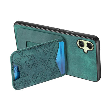 For Samsung Galaxy A05 4G Case Imprinted Pattern Card Holder Kickstand Leather Back Cover
