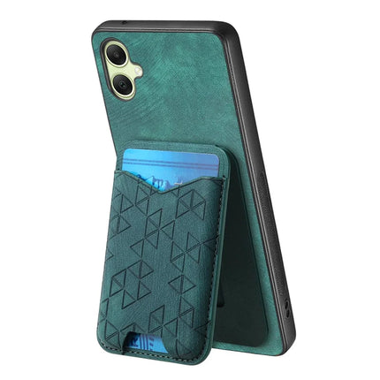 For Samsung Galaxy A05 4G Case Imprinted Pattern Card Holder Kickstand Leather Back Cover