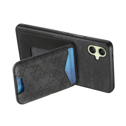 For Samsung Galaxy A05 4G Case Imprinted Pattern Card Holder Kickstand Leather Back Cover