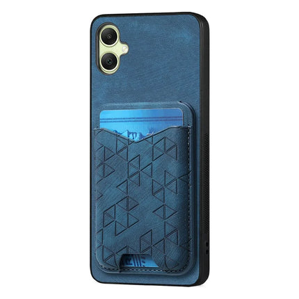 For Samsung Galaxy A05 4G Case Imprinted Pattern Card Holder Kickstand Leather Back Cover
