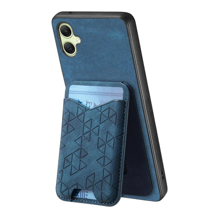 For Samsung Galaxy A05 4G Case Imprinted Pattern Card Holder Kickstand Leather Back Cover