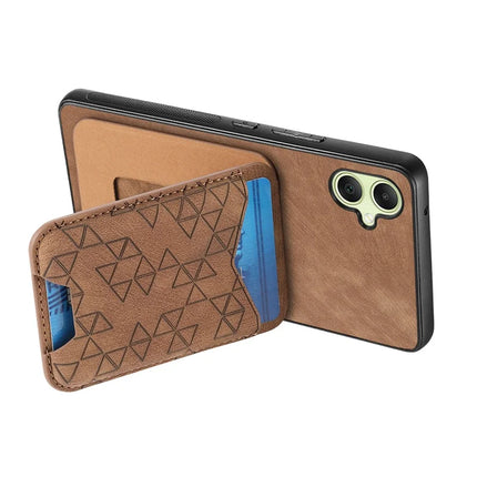For Samsung Galaxy A05 4G Case Imprinted Pattern Card Holder Kickstand Leather Back Cover
