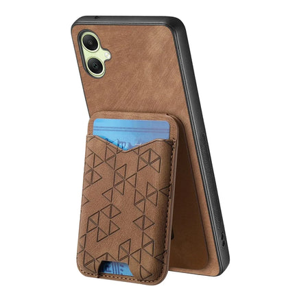 For Samsung Galaxy A05 4G Case Imprinted Pattern Card Holder Kickstand Leather Back Cover