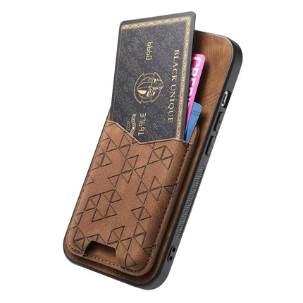 For Samsung Galaxy A05 4G Case Imprinted Pattern Card Holder Kickstand Leather Back Cover