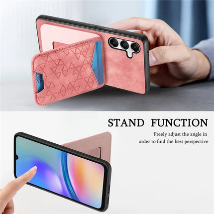 For Samsung Galaxy A05s 4G Case Imprinted Pattern Card Holder Kickstand Leather Back Cover
