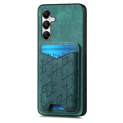 For Samsung Galaxy A05s 4G Case Imprinted Pattern Card Holder Kickstand Leather Back Cover