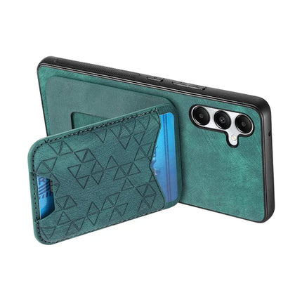 For Samsung Galaxy A05s 4G Case Imprinted Pattern Card Holder Kickstand Leather Back Cover