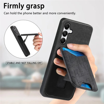 For Samsung Galaxy A05s 4G Case Imprinted Pattern Card Holder Kickstand Leather Back Cover