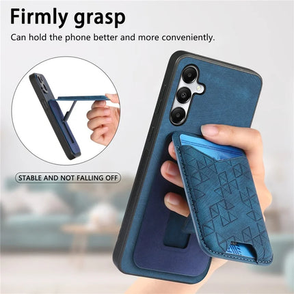 For Samsung Galaxy A05s 4G Case Imprinted Pattern Card Holder Kickstand Leather Back Cover