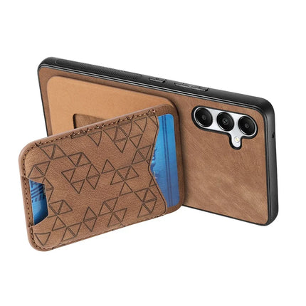 For Samsung Galaxy A05s 4G Case Imprinted Pattern Card Holder Kickstand Leather Back Cover