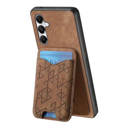 For Samsung Galaxy A05s 4G Case Imprinted Pattern Card Holder Kickstand Leather Back Cover
