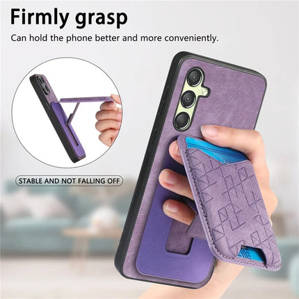 For Samsung Galaxy A14 4G / 5G Case Imprinted Pattern Card Holder Kickstand Leather Back Cover