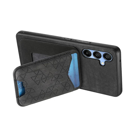 For Samsung Galaxy A15 4G / 5G Case Imprinted Pattern Card Holder Kickstand Leather Back Cover