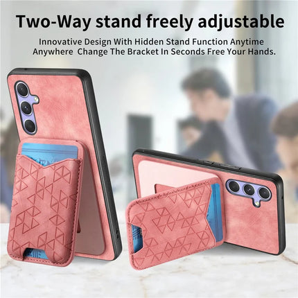 For Samsung Galaxy A54 5G Case Imprinted Pattern Card Holder Kickstand Leather Back Cover