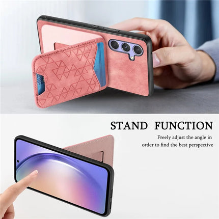 For Samsung Galaxy A54 5G Case Imprinted Pattern Card Holder Kickstand Leather Back Cover