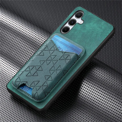 For Samsung Galaxy A55 5G Case Imprinted Pattern Card Holder Kickstand Leather Back Cover