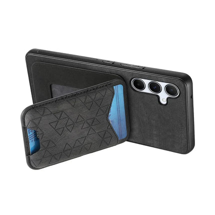 For Samsung Galaxy A55 5G Case Imprinted Pattern Card Holder Kickstand Leather Back Cover